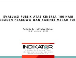 100 Hari Prabowo-Gibran: Survei Indikator Politik Tunjukkan Tingkat Kepuasan Publik Tinggi