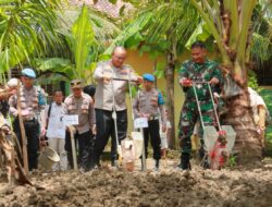 Optimalisasi Lahan Tidur, Polres Klaten dan Forkopimda Tanam Jagung Serentak