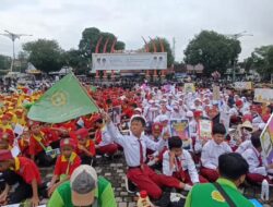 Ribuan Siswa di Sragen Gelar Pawai Ta’aruf Sambut Ramadan