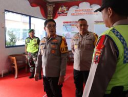 Kapolresta Magelang Cek Pos Pam dan Pos Yan Mudik Idul Fitri 1446 H