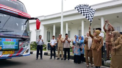 9 Bus OTW Jemput Para Perantau dari Gedung Putih