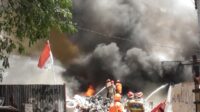 kebakaran di Tirtonirmolo Kasihan Bantul Gudang Rongsok di Bantul Terbakar, Pemilik Usaha Terluka, Kerugian Mencapai 550 Juta Rupiah