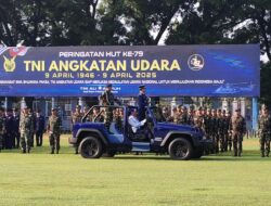 Peringatan HUT ke-79 TNI AU di Lanud Adi Soemarmo, Komitmen Wujudkan Indonesia Emas ini
