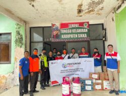 Pertamina Salurkan Bantuan Untuk Pengungsi Erupsi Gunung Lewotobi