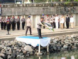 Polda DIY Tabur Bunga di Laut untuk Hormati Pahlawan Polri, HUT Bhayangkara ke-79