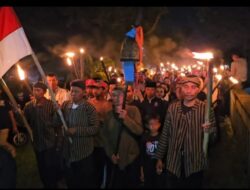 Kirab Seribu Obor Desa Karungan Sragen, Tandai Pergantian Tahun Baru Hijriyah