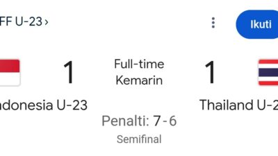 Indonesia Menang Atas Thailand Lewat Adu Penalti, Menegangkan
