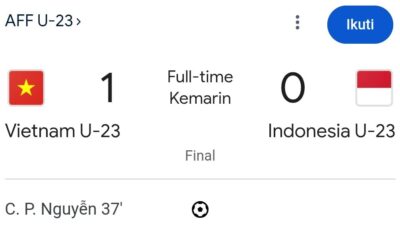 Dijegal Vietnam 1-0, Indonesia Gagal Raih Juara AFF U-23